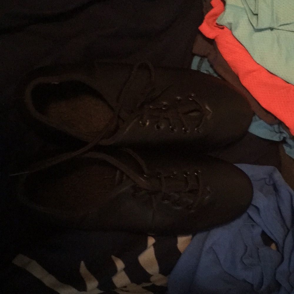 Black leather  Tap Shoes